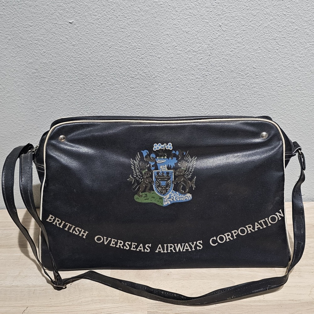 Vintage 1960's British Airways Flight Bag